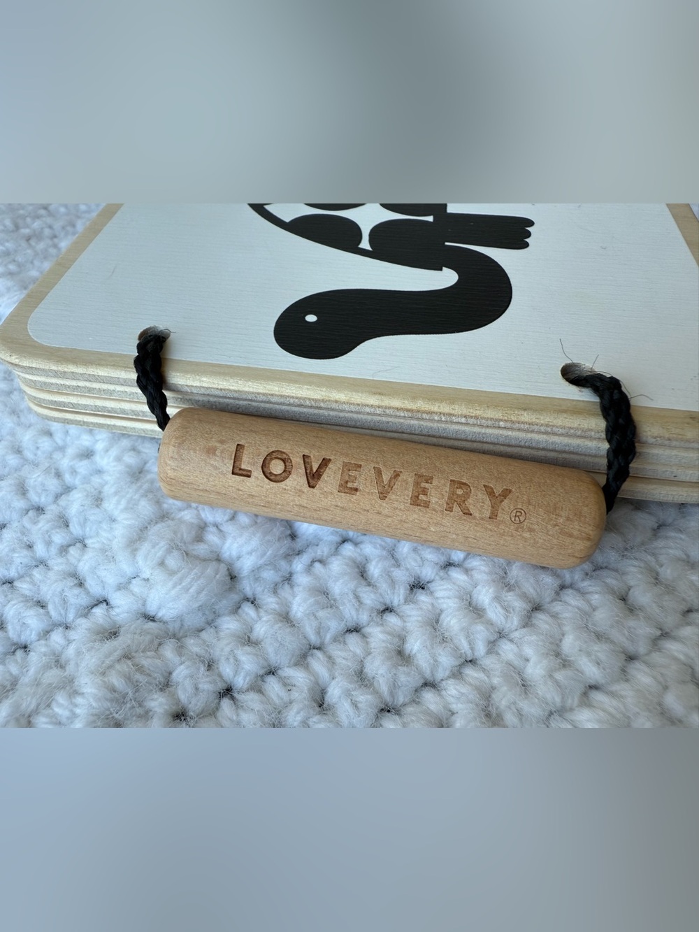 Lovevery Wooden High Contrast Animal Board Book - Picture 2 of 7